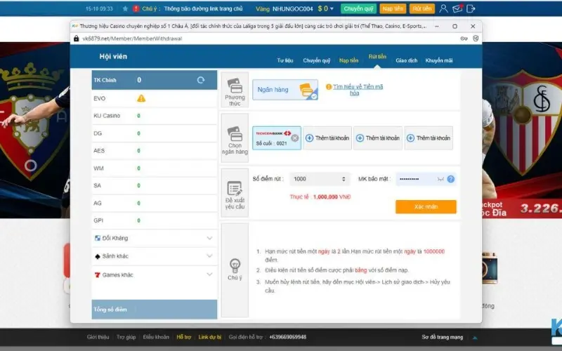 Hướng dẫn chi tiết 3 bước rút tiền Kubet đơn giản và an toàn